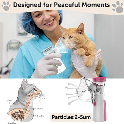 Vet-Recommended Pet Nebulizer For Dogs And Cats Electronic Home Treatment