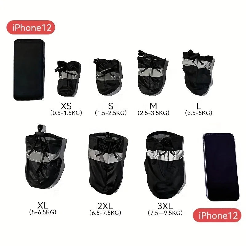 4pcs Water-Resistant Dog Shoes For Small Dogs - Outdoor Protection
