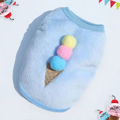 Cute Dog Winter Vest For Small Dogs Cats Warm Pet Sweater Jacket