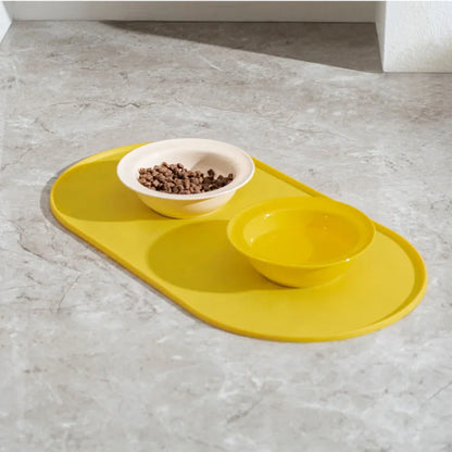 Cat Feeding Mat Non-Slip Waterproof Pet Food Bowl Mat