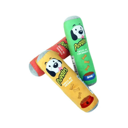 Stuffed Dog Squeaker Toy - Plush Interactive Chew Toy For Small Dogs