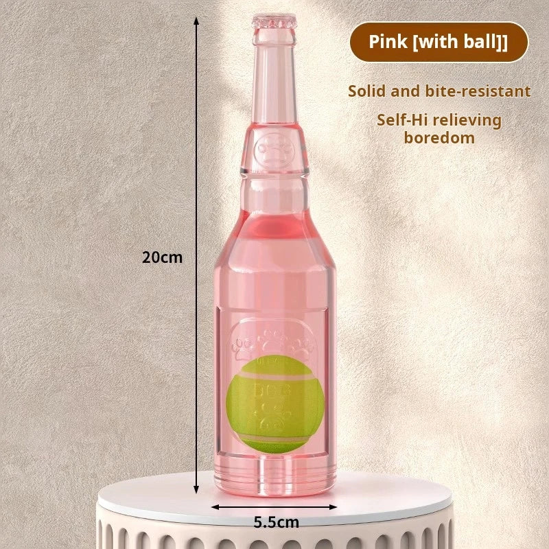 Interactive Dog Chew Ball Toy With Bottle Sound For All Sizes