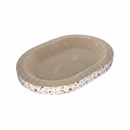 Cat Scratching Board Oval Corrugated Paper Furniture Protection Toy