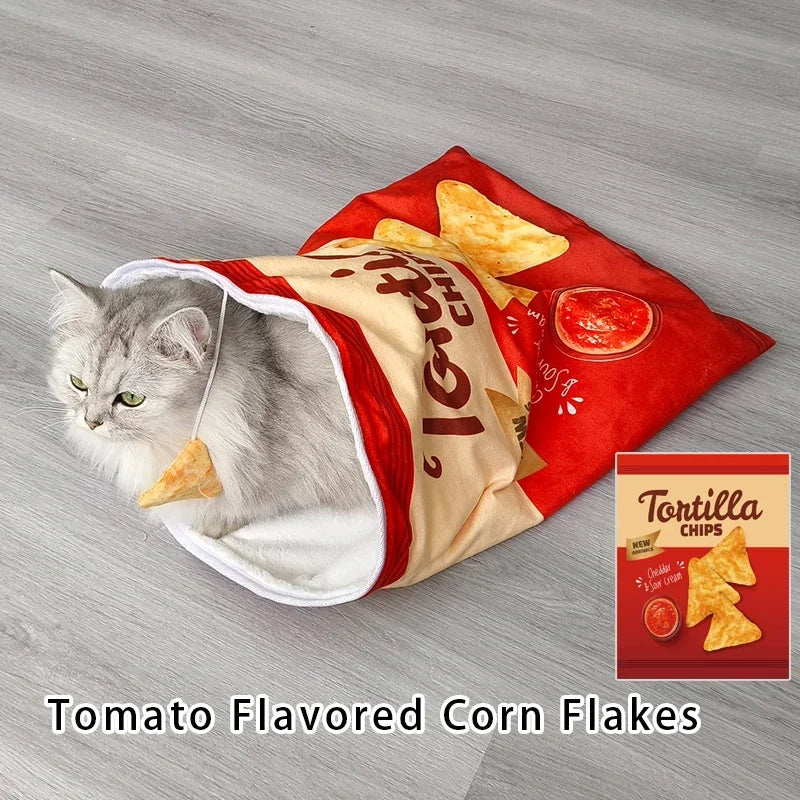 Halloween Cat Tunnel Toy - Interactive Collapsible Pet Tunnel