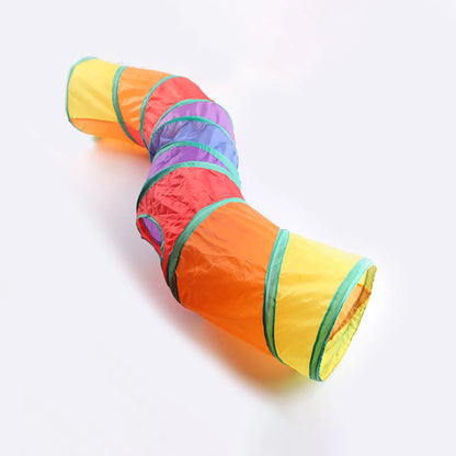 Foldable Cat Tunnel Toy - Interactive Play Tube for Cats & Kittens