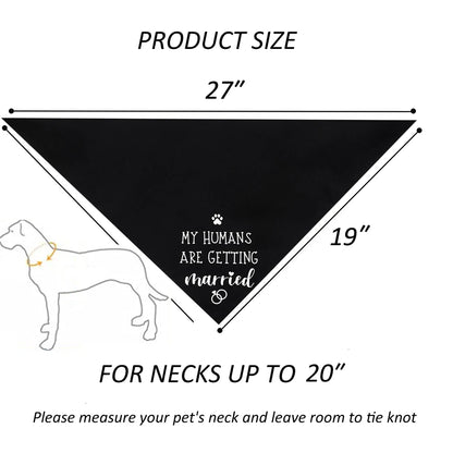 Dog Wedding Bandana She Said Yes Engagement Announcement Pet Scarf