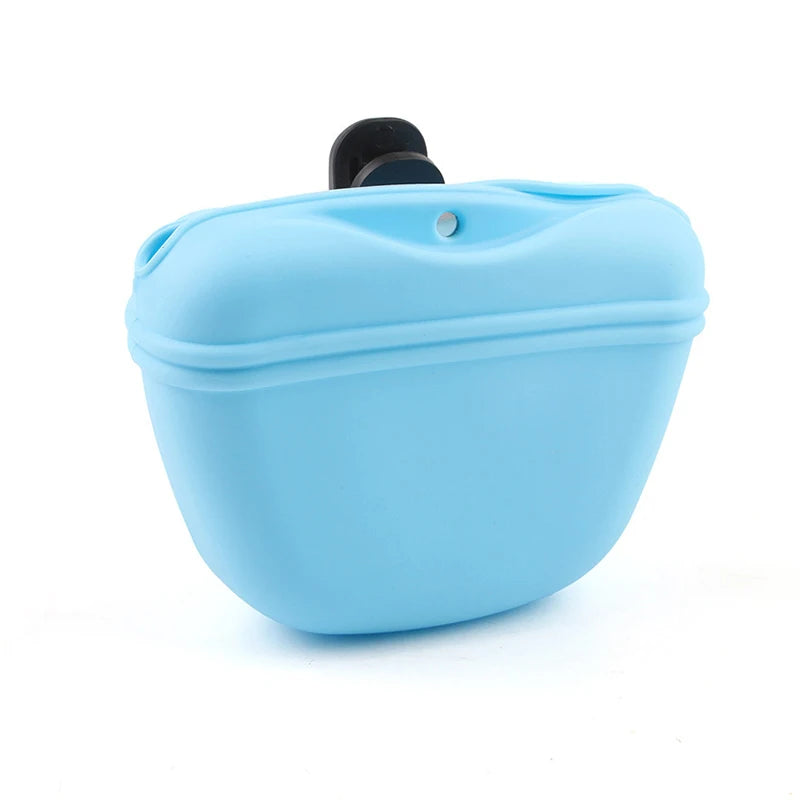 Pet Feeding Bag - Portable Silicone Dog Training Treat Pouch