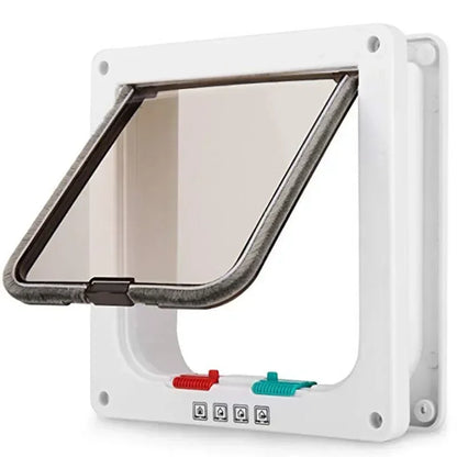 Pet Flap Door With 4-Way Security Lock For Dogs And Cats