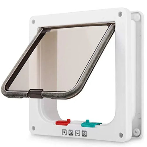 Pet Flap Door With 4-Way Security Lock For Dogs And Cats