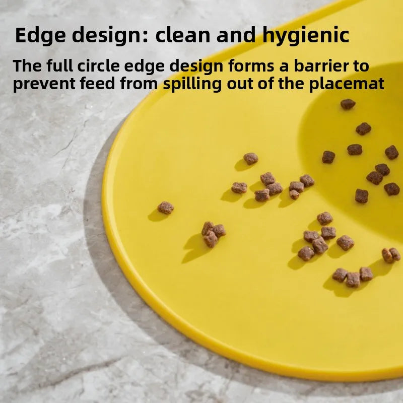 Cat Feeding Mat Non-Slip Waterproof Pet Food Bowl Mat
