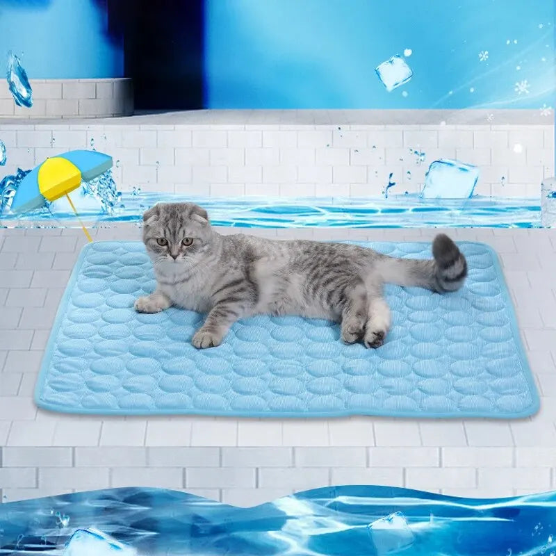 Pet Ice Cooling Mat for Dogs Cats Summer Bed Pad