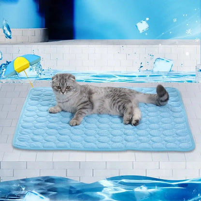 Pet Ice Cooling Mat for Dogs Cats Summer Bed Pad