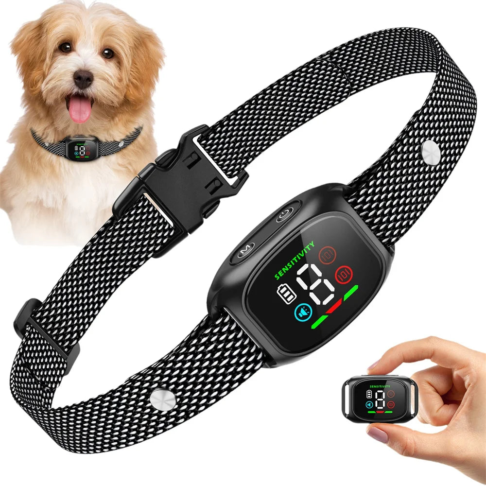 Smart Anti Bark Collar for Dogs - Rechargeable Waterproof Training