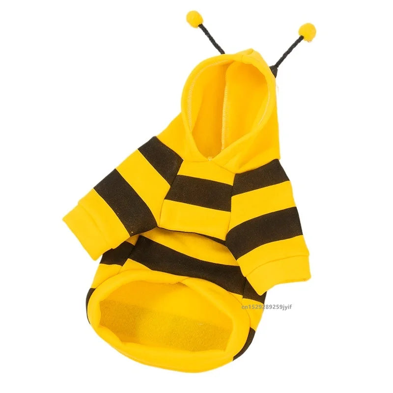 Bee Pet Puppy Winter Coat - Warm Dog Hoodie Costume For Small Dogs