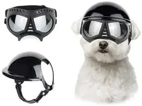 Dog Helmet Sunglasses For Small Medium Dogs UV Protection Outdoor