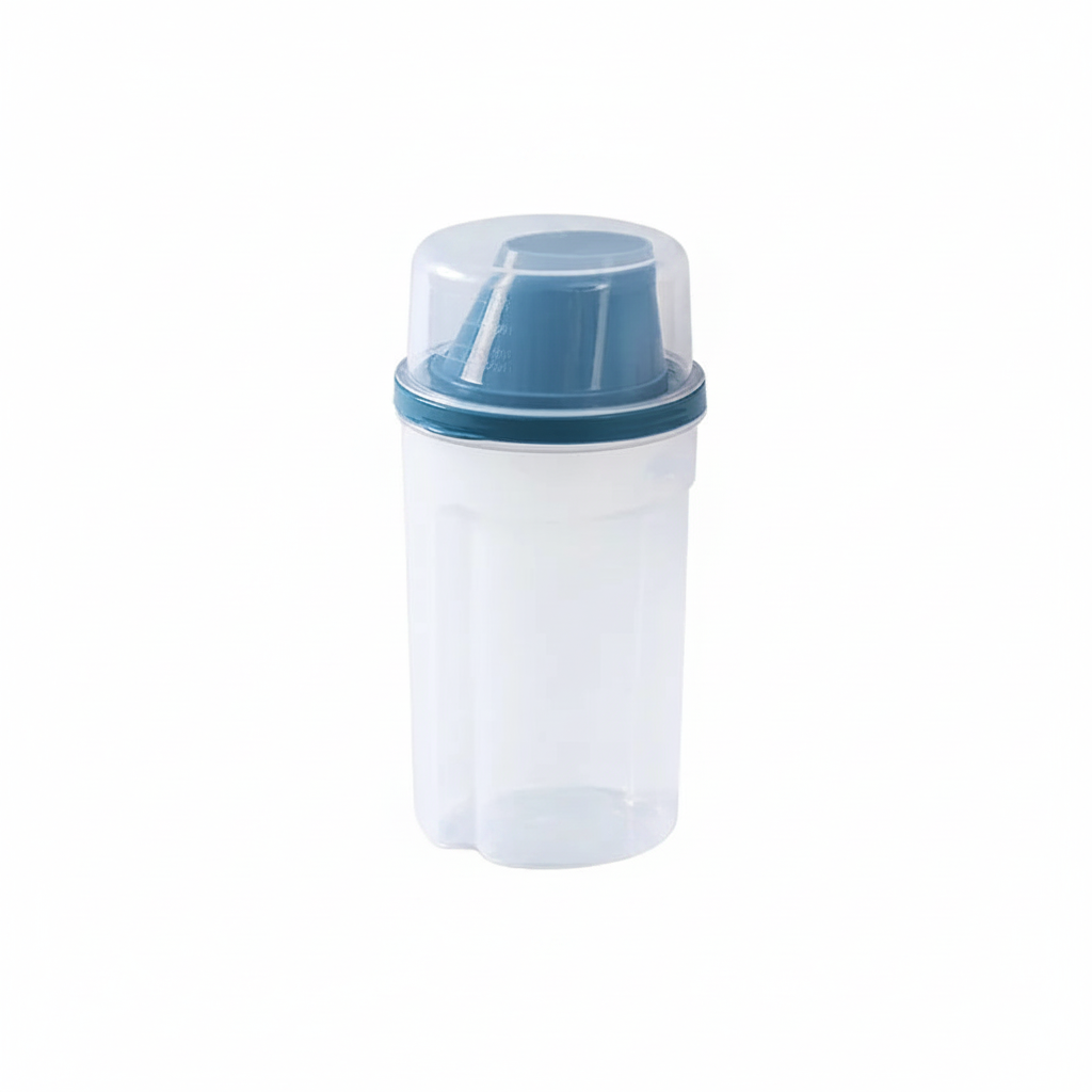 Dog Food Storage Container with Scale - Transparent Pet Food Dispenser