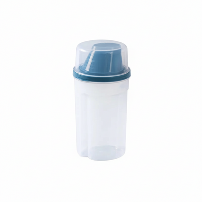 Dog Food Storage Container with Scale - Transparent Pet Food Dispenser