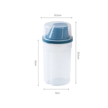 Dog Food Storage Container with Scale - Transparent Pet Food Dispenser