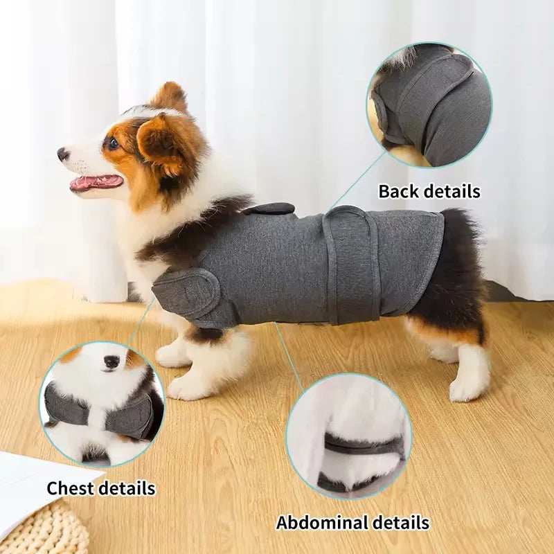 Dog Anxiety Vest - Breathable Stress Relief Thunder Jacket