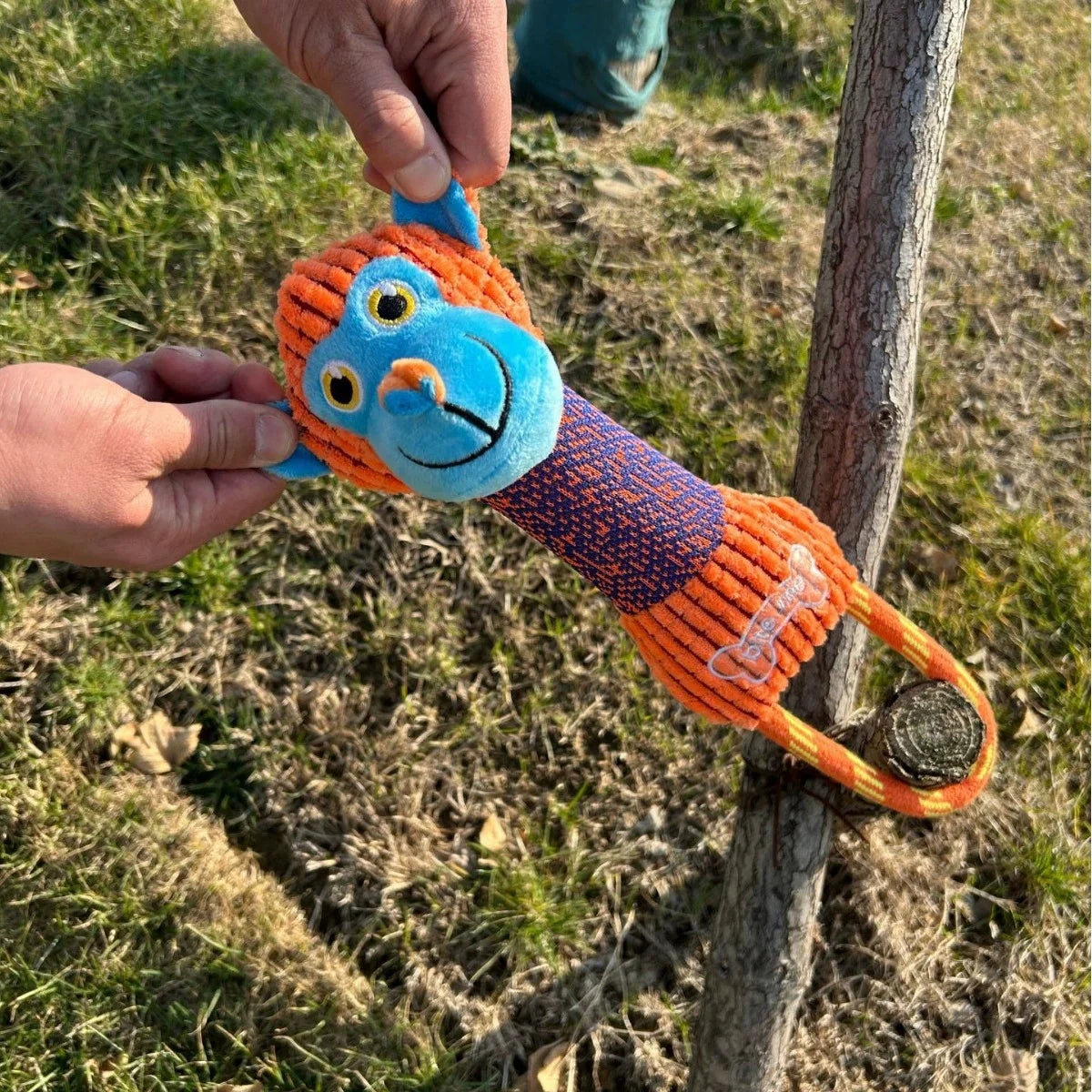 Dog Squeaky Toys - Bite Resistant Corduroy Animal Shapes For All Dogs