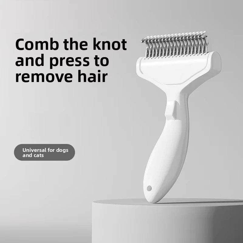 Stainless Steel Dog Hair Removal Brush - Professional Pet Grooming Tool