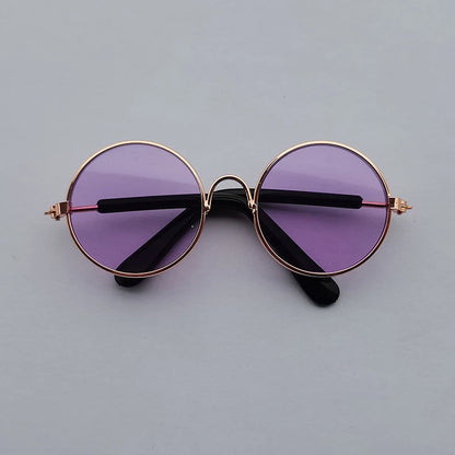 Vintage Round Cat Sunglasses For Small Dogs And Cats Photo Props