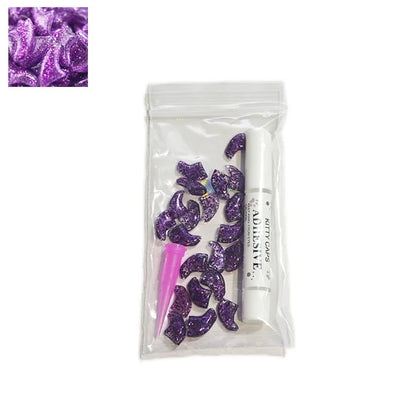 Cat Nail Caps Soft Paws Protector Covers With Adhesive Glue (60 pieces)