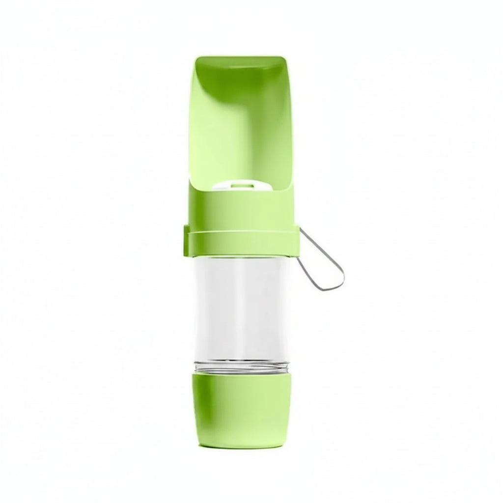 Portable Dog Water Bottle With Food Storage For Travel Pets