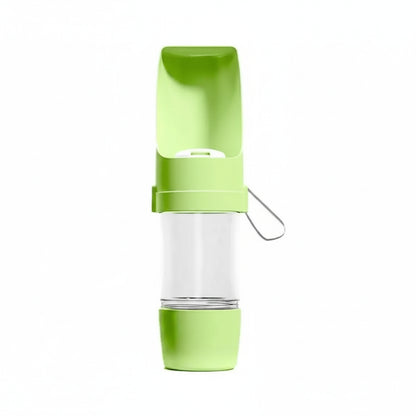 Portable Dog Water Bottle With Food Storage For Travel Pets