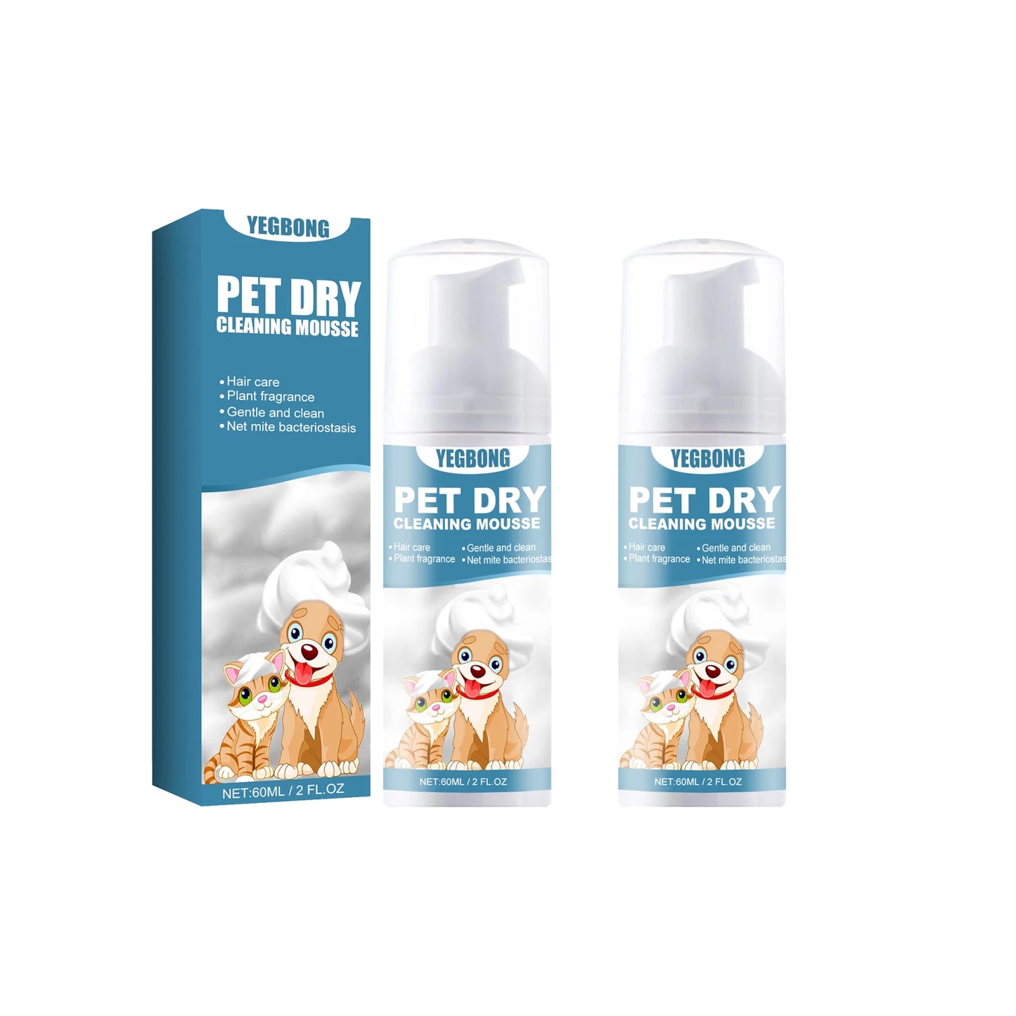 Pet Dry Shampoo Gentle Odor Neutralizing No Rinse For Puppies
