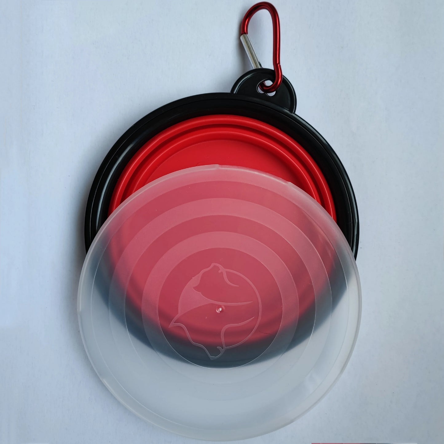 Foldable Silicone Travel Dog Bowl With Hooks For Outdoor Adventures