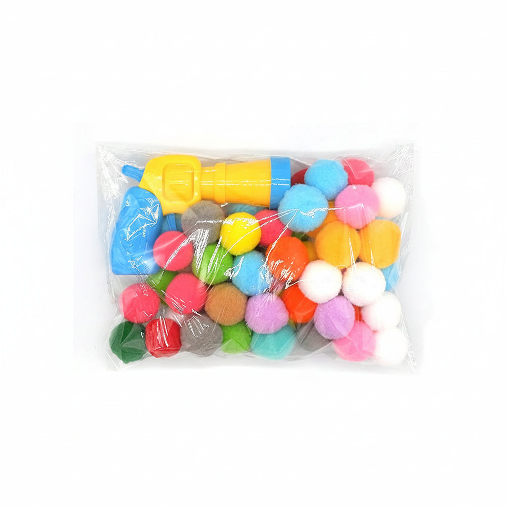 Cat Plush Ball Shooting Gun Interactive Pet Toy Launch Training