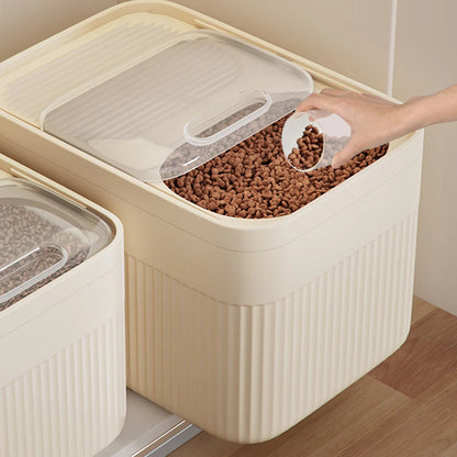 Dog Food Storage Container - Large Capacity Pet Food Bin 5/10/15L