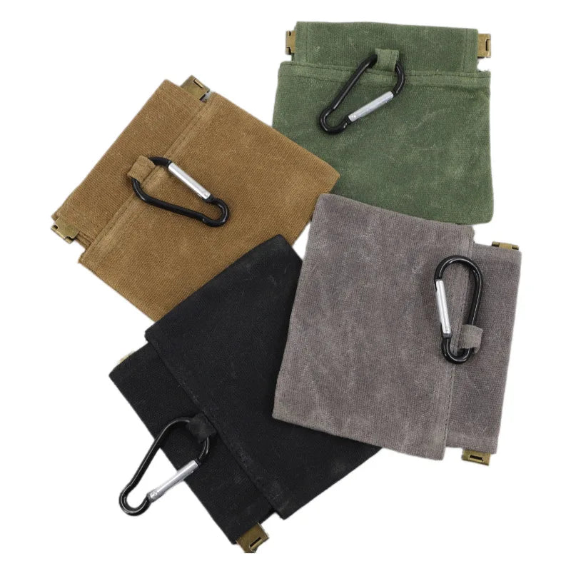 Portable Dog Food Storage Bag Canvas Pet Snack Carrier
