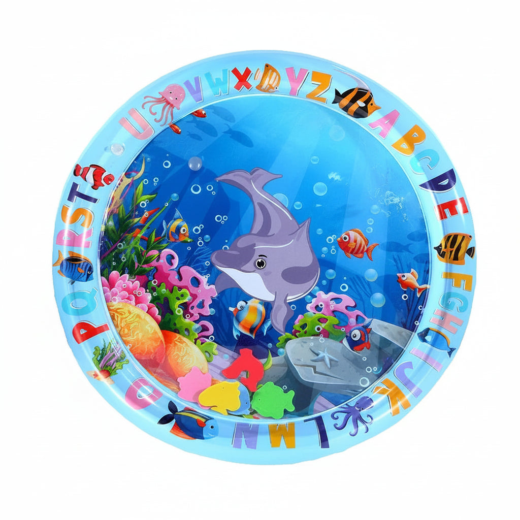 Water Sensory Play Mat - Thickened Inflatable Pet Playmat Ocean Theme