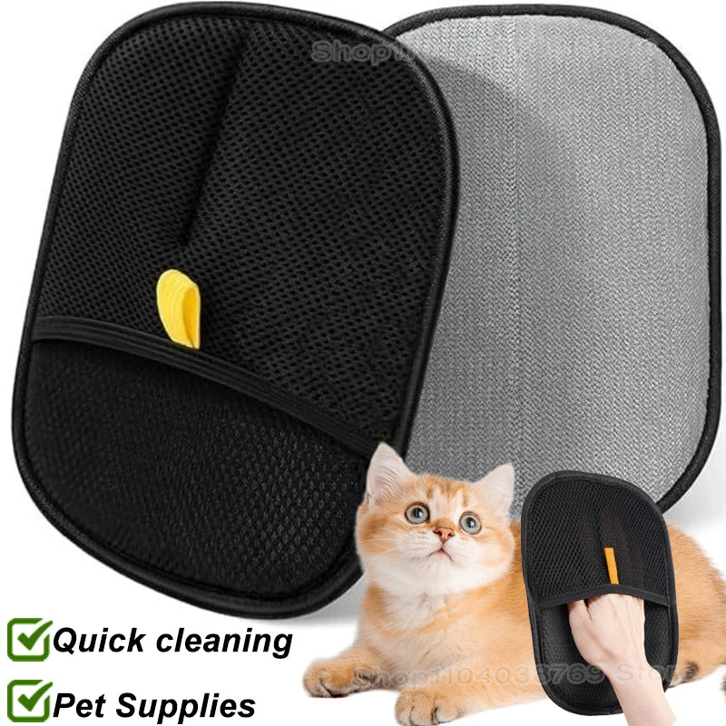 Reusable Electrostatic Pet Hair Removal Mitts For Cats And Dogs