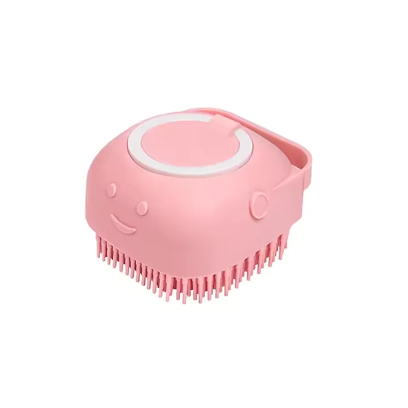 Pet Bath Massage Brush - Soft Silicone Grooming Tool For Dogs Cats