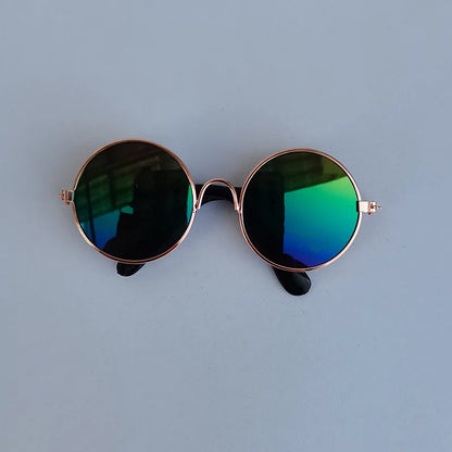 Vintage Round Cat Sunglasses For Small Dogs And Cats Photo Props