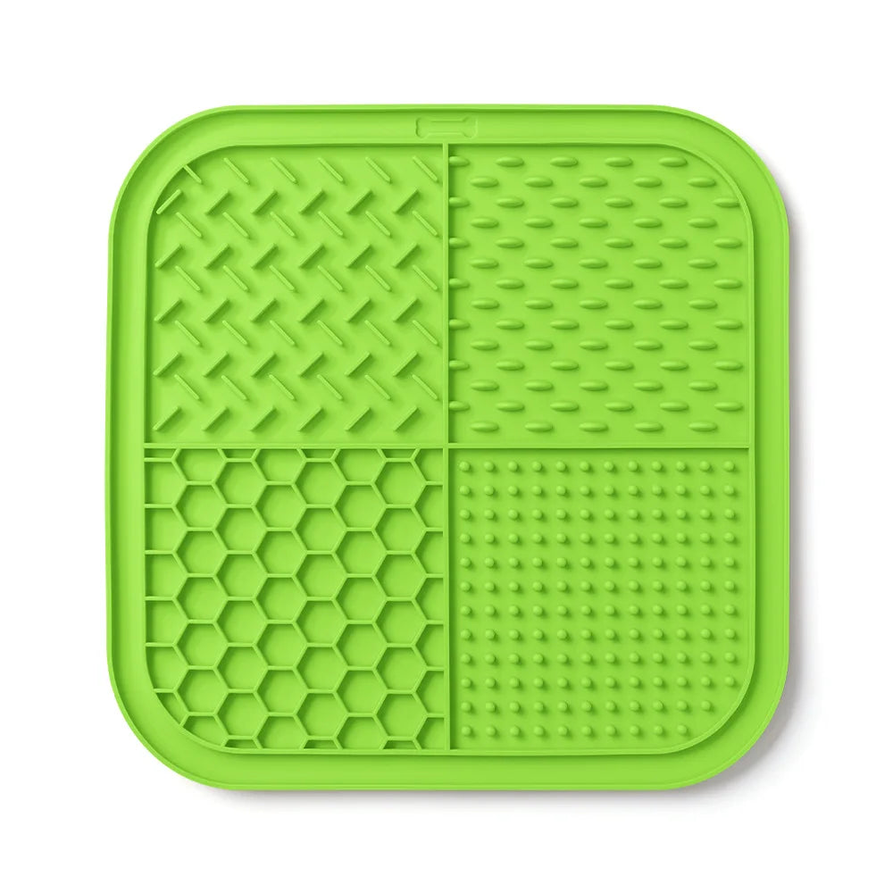 Pet Silicone Lick Mat For Dogs Cats Slow Feeding Training Plate