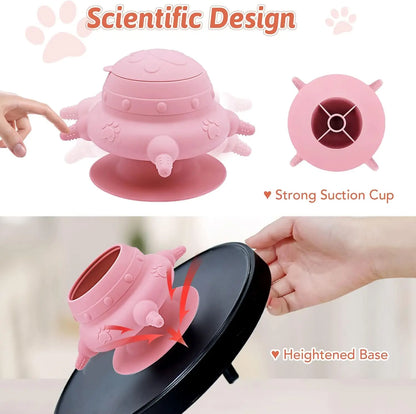 Newborn Puppy Kitten Feeder - 4-Nipple Milk Feeding Bowl for Small Pets