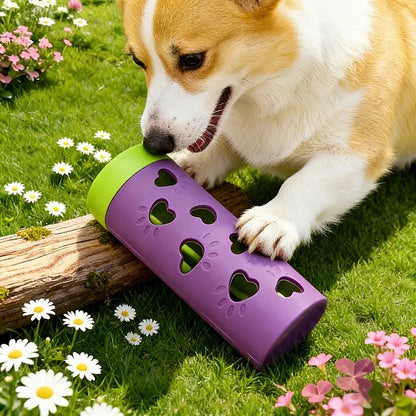 Detachable Pet Slow Feeder Treat Dispenser - Durable Chew Toy Roller