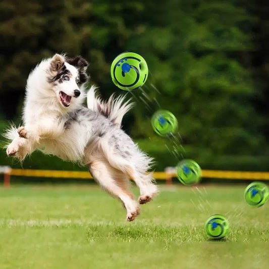 Dog Wobble Wag Giggle Ball - Interactive Sound Toy For All Dogs