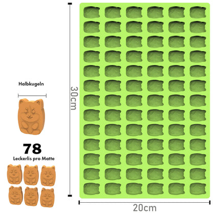 Multi-Cavity Silicone Animal Biscuit Baking Mold for DIY Treats