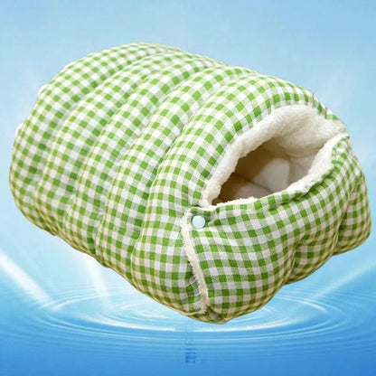 Foldable Winter Pet Bed For Cats Dogs - Thickened Semi-Enclosed Design