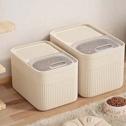 Dog Food Storage Container - Large Capacity Pet Food Bin 5/10/15L