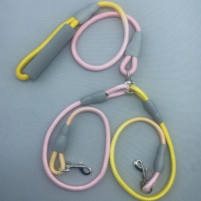Double Pet Leash With Jewel-Tone Gradient For Middle Eastern Pet Owners
