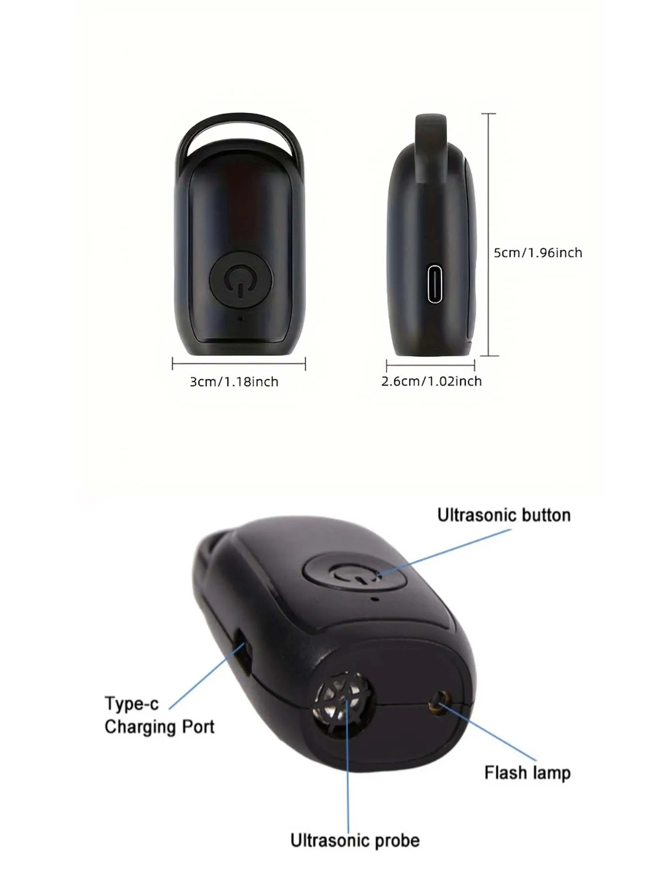 Ultrasonic Dog Repeller Portable Pet Deterrent Device