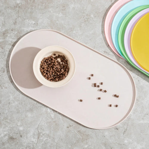 Cat Feeding Mat Non-Slip Waterproof Pet Food Bowl Mat