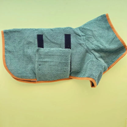 Premium Dog Bathrobe Absorbent Quick Drying Bath Towel For All Sizes