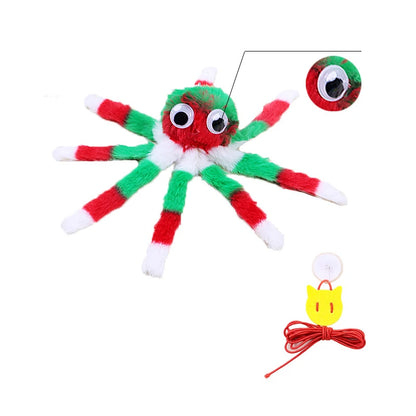 Interactive Cat Octopus Toy - Hanging Plush Kitten Entertainment
